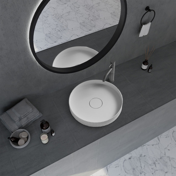 Раковина-чаша Abber Stein 40 AS2604 Белая матовая Раковина-чаша Abber Stein 40 AS2604 Белая матовая