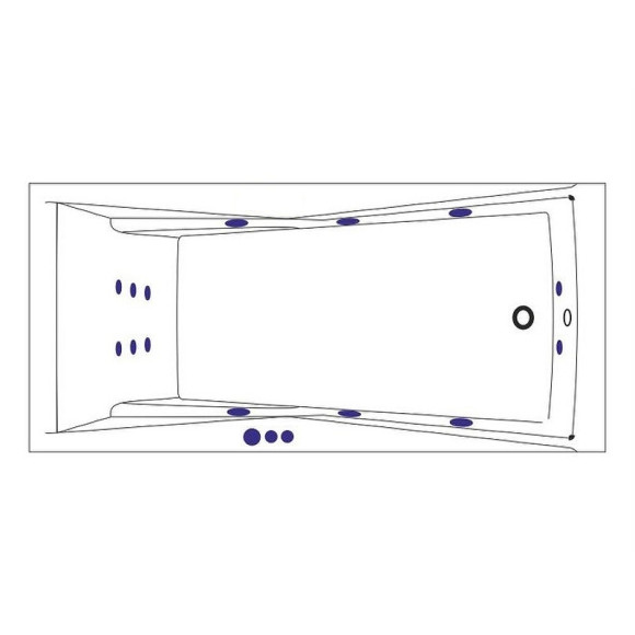 Акриловая ванна Whitecross Palace 180х80 0104.180080.100.SMART.BR с гидромассажем Акриловая ванна Whitecross Palace 180х80 0104.180080.100.SMART.BR с гидромассажем