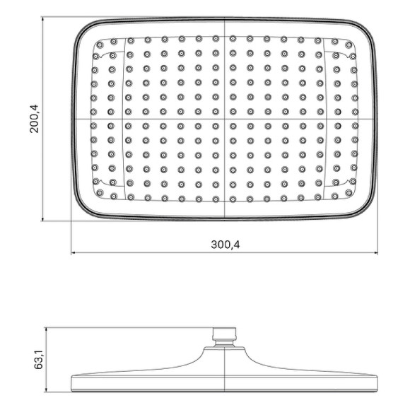 Верхний душ Iddis Esper ESP25WSi64 Белый матовый Верхний душ Iddis Esper ESP25WSi64 Белый матовый