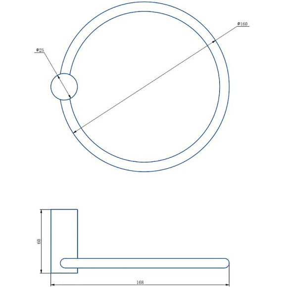 Кольцо для полотенец Haiba HB8404 Нержавеющая сталь Кольцо для полотенец Haiba HB8404 Нержавеющая сталь