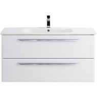 Тумба под раковину Cezares Eco-Cer 80 ECO-CER-800-2C-SO-BO подвесная Bianco Opaco без ручек