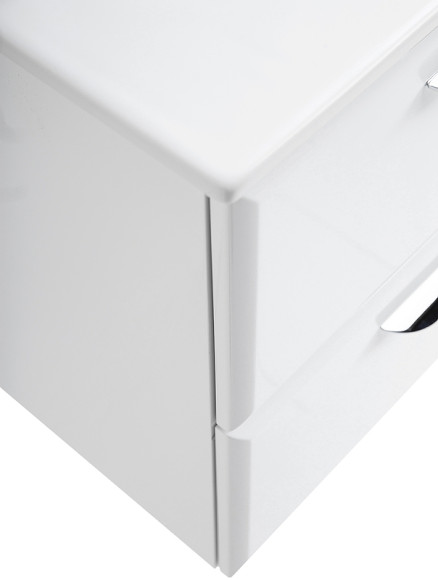 Тумба под раковину Cezares Eco-Cer 80 ECO-CER-800-2C-SO-BO подвесная Bianco Opaco без ручек