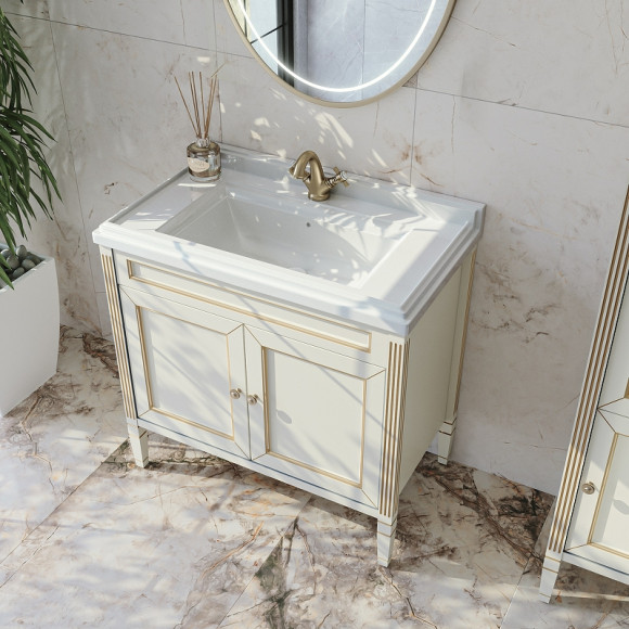 Тумба под раковину Caprigo Albion Promo 90 33319UV-011.VOT.00.20 Бежевая матовая Тумба под раковину Caprigo Albion Promo 90 33319UV-011.VOT.00.20 Бежевая матовая