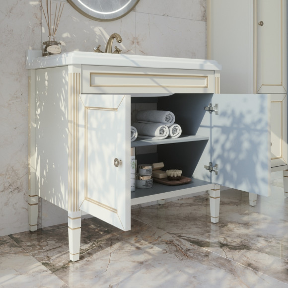 Тумба под раковину Caprigo Albion Promo 90 33319UV-011.VOT.00.20 Бежевая матовая Тумба под раковину Caprigo Albion Promo 90 33319UV-011.VOT.00.20 Бежевая матовая