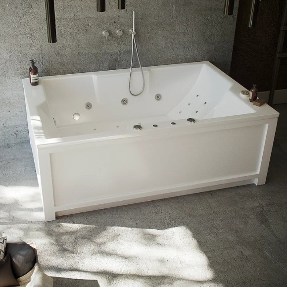 Акриловая ванна Aquatek Дорадо 190х130 DOR190-0000006 без гидромассажа без панелей с каркасом (разборный) со слив-переливом Акриловая ванна Aquatek Дорадо 190х130 DOR190-0000006 без гидромассажа без панелей с каркасом (разборный) со слив-переливом