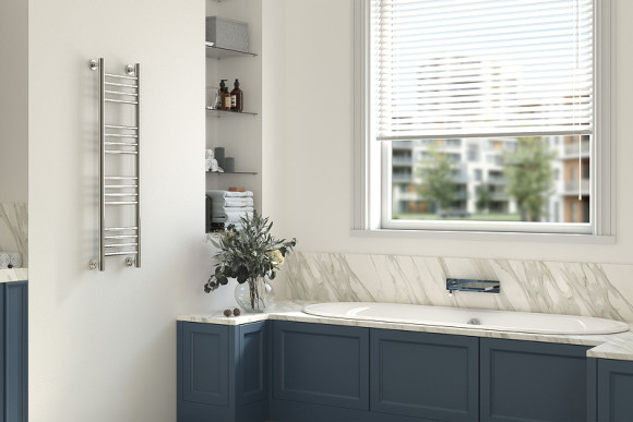 Водяной полотенцесушитель Сунержа Богема+ прямая 1000х500 31-0220-1050 Черный матовый