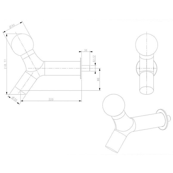 Душевая система Bronze de Luxe Liberty 5011GG-L Графит