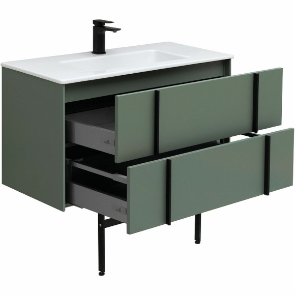 Тумба под раковину Allen Brau Reality 90 1.32006.CGM подвесная Олива матовая Тумба под раковину Allen Brau Reality 90 1.32006.CGM подвесная Олива матовая