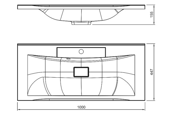 Раковина Florentina Прима 100 10.010.01000.001 Белая