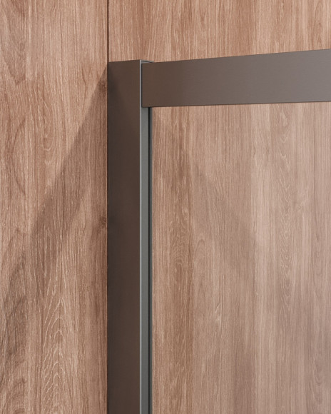 Душевой уголок Cezares Molveno 90x90 MOLVENO-A-2-90-C-GM-IV профиль Оружейная сталь стекло прозрачное