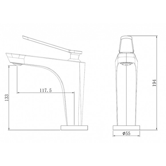 Смеситель для раковины Abber Zeitlos AF8909RG Розовое золото