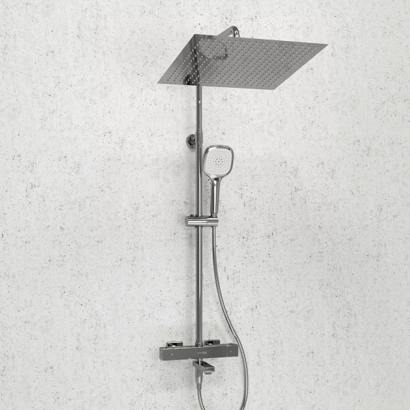 Душевая система WasserKRAFT A199.119.065.010.CH Thermo с термостатом Хром Душевая система WasserKRAFT A199.119.065.010.CH Thermo с термостатом Хром