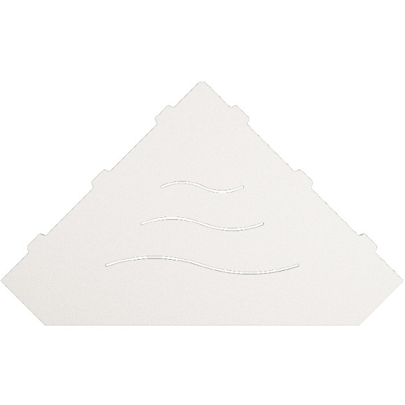 Металлическая полка RGW MT-03W 49279903-01 угловая Белая