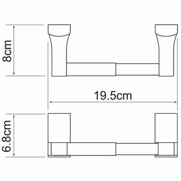 Держатель туалетной бумаги WasserKRAFT Exter K-5222 Светлая бронза Держатель туалетной бумаги WasserKRAFT Exter K-5222 Светлая бронза