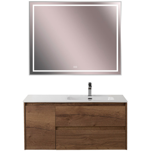 Тумба под раковину BelBagno Kraft 100 R KRAFT-1000-2C-1A-SO-RT-R подвесная Rovere Tabacco Тумба под раковину BelBagno Kraft 100 R KRAFT-1000-2C-1A-SO-RT-R подвесная Rovere Tabacco