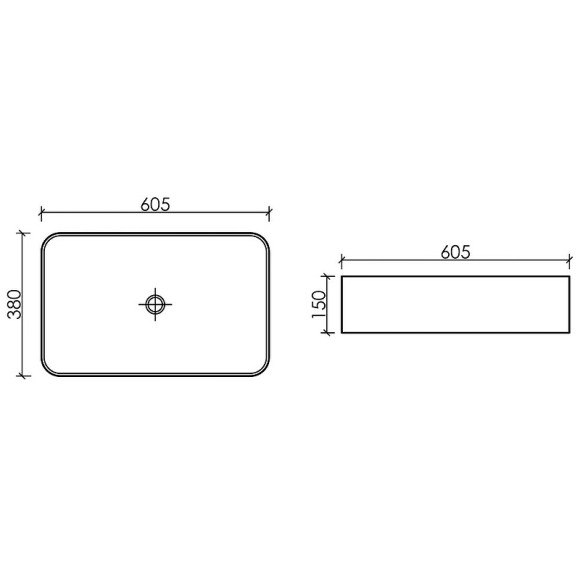 Раковина-чаша Ceramicanova Element 61 CN6053MW Белая матовая Раковина-чаша Ceramicanova Element 61 CN6053MW Белая матовая
