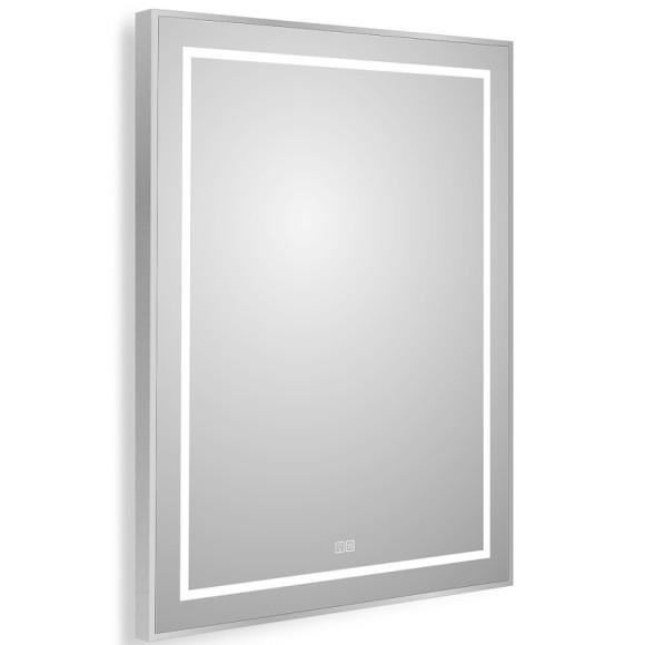 Зеркало BelBagno Kraft 70 SPC-KRAFT-700-900-LED-TCH-WARM с подсветкой Сатин с сенсорным выключателем и подогревом