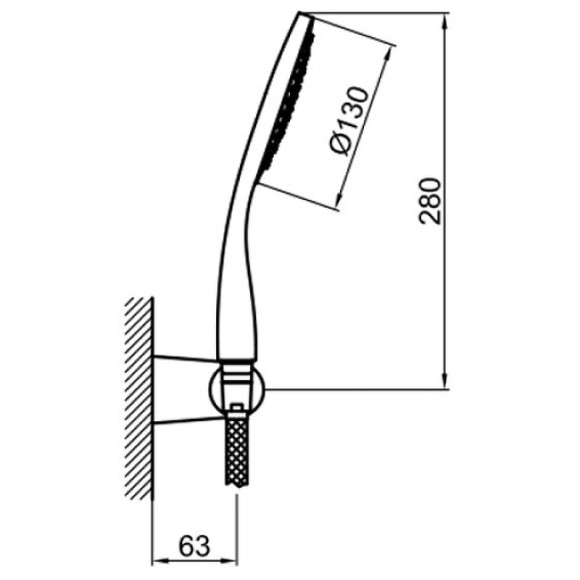 Душевой гарнитур Webert Aria AC0764560 Черный матовый Душевой гарнитур Webert Aria AC0764560 Черный матовый