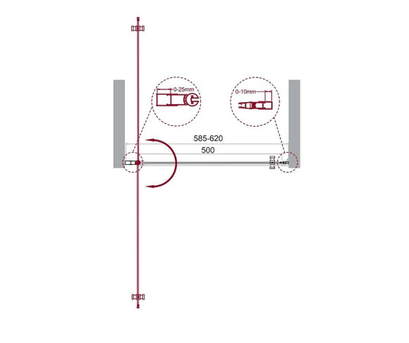 Душевая дверь BelBagno Etna 60 ETNA-B-1-60-C-Cr-90 профиль Хром стекло прозрачное Душевая дверь BelBagno Etna 60 ETNA-B-1-60-C-Cr-90 профиль Хром стекло прозрачное