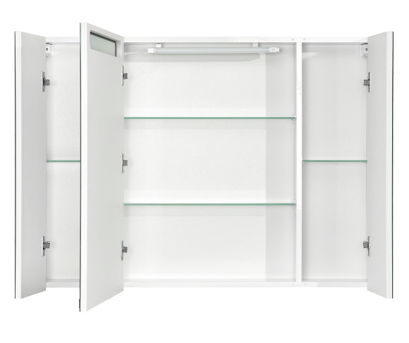 Зеркальный шкаф Aquaton Мадрид 100 1A111602MA010 с подсветкой Белый