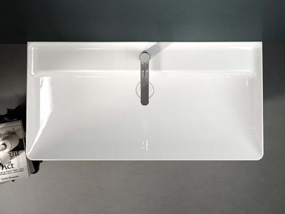 Раковина Hatria Canalgrande 100 Y1EL Белая Раковина Hatria Canalgrande 100 Y1EL Белая