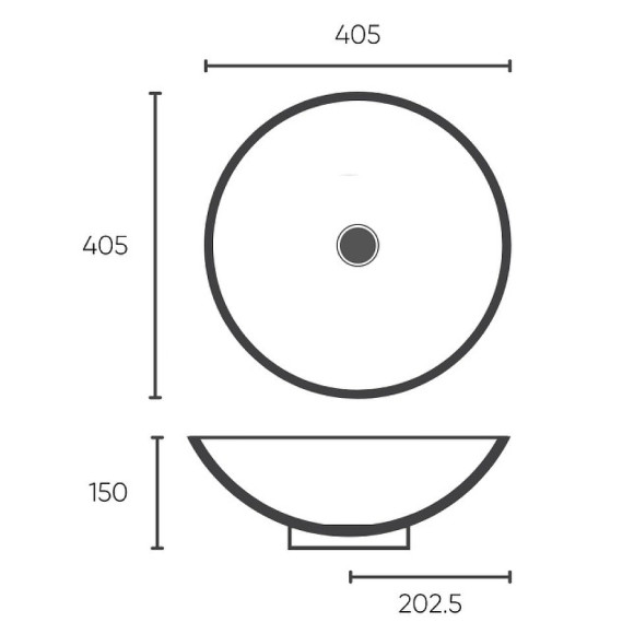 Раковина-чаша Bronze de Luxe Sphera 40 6203 Бронза