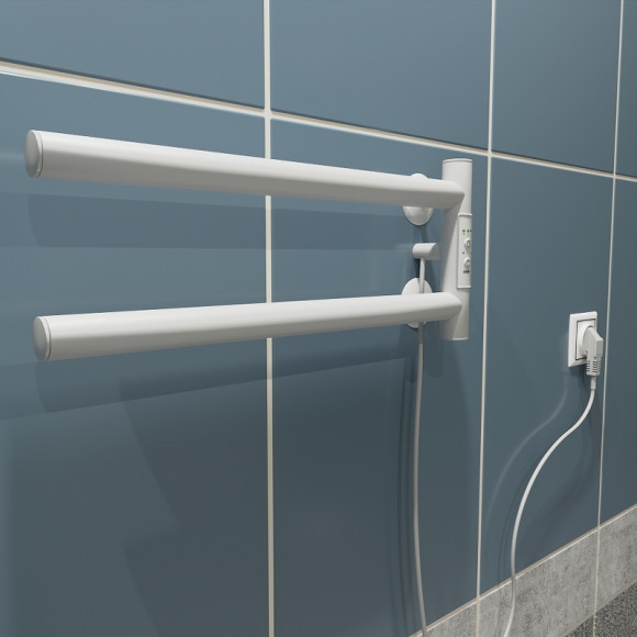 Электрический полотенцесушитель Маргроид Cook 190х110 Cook-1840-1049-9016R правый Белый матовый