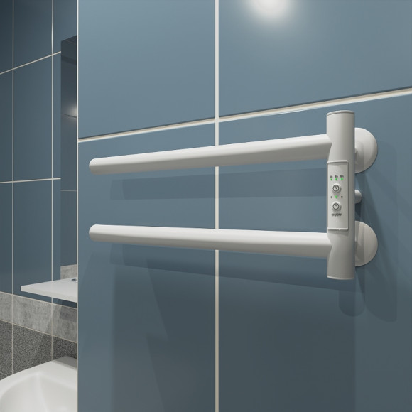 Электрический полотенцесушитель Маргроид Cook 190х110 Cook-1840-1049-9016R правый Белый матовый