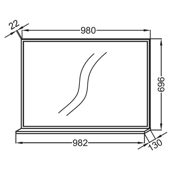 Зеркало Jacob Delafon Vivienne 100 EB1598-N18 с полкой Белое Зеркало Jacob Delafon Vivienne 100 EB1598-N18 с полкой Белое
