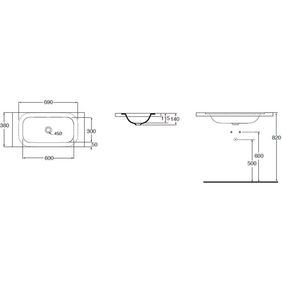 Раковина Azzurra Glaze 69 GLLT06938000BI (GLZ 69x38/SP bi) Белая Раковина Azzurra Glaze 69 GLLT06938000BI (GLZ 69x38/SP bi) Белая