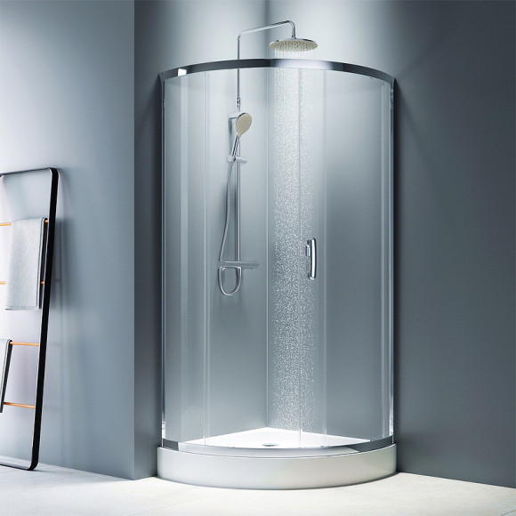 Душевой уголок AM.PM Like Solo Slide 90x90 W83G-315-090CT профиль Хром глянцевый стекло прозрачное Душевой уголок AM.PM Like Solo Slide 90x90 W83G-315-090CT профиль Хром глянцевый стекло прозрачное