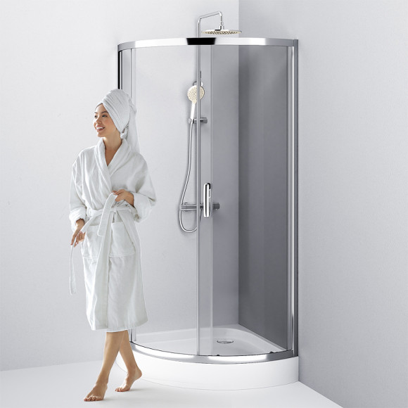 Душевой уголок AM.PM Like Solo Slide 90x90 W83G-315-090CT профиль Хром глянцевый стекло прозрачное Душевой уголок AM.PM Like Solo Slide 90x90 W83G-315-090CT профиль Хром глянцевый стекло прозрачное