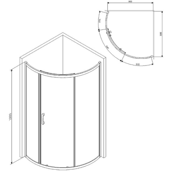 Душевой уголок AM.PM Like Solo Slide 90x90 W83G-315-090CT профиль Хром глянцевый стекло прозрачное Душевой уголок AM.PM Like Solo Slide 90x90 W83G-315-090CT профиль Хром глянцевый стекло прозрачное