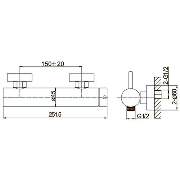 Смеситель для душа Caprigo Don 53-016-NER Черный матовый