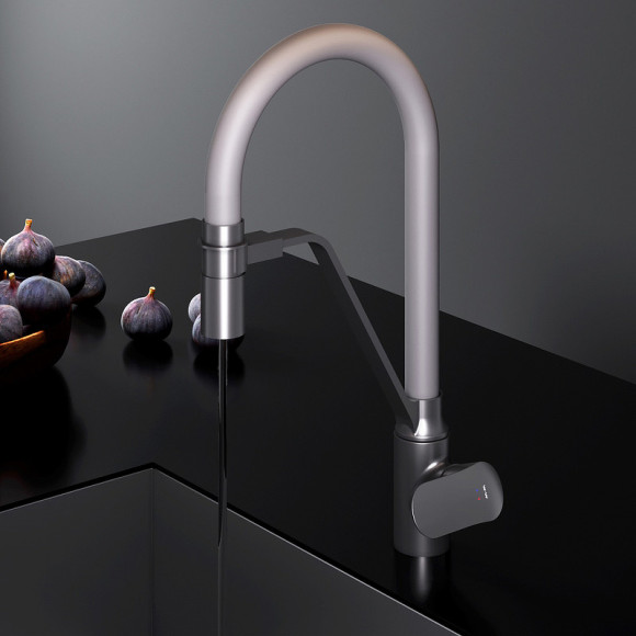 Смеситель для кухни AM.PM Like F8007825 Черный матовый Серый Смеситель для кухни AM.PM Like F8007825 Черный матовый Серый