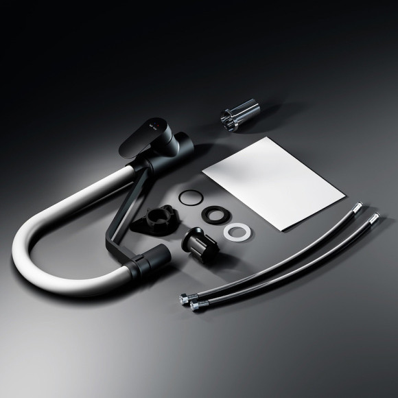 Смеситель для кухни AM.PM Like F8007825 Черный матовый Серый Смеситель для кухни AM.PM Like F8007825 Черный матовый Серый