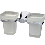 Стакан для зубных щеток WasserKRAFT Wern K-2528D двойной Хром Стакан для зубных щеток WasserKRAFT Wern K-2528D двойной Хром