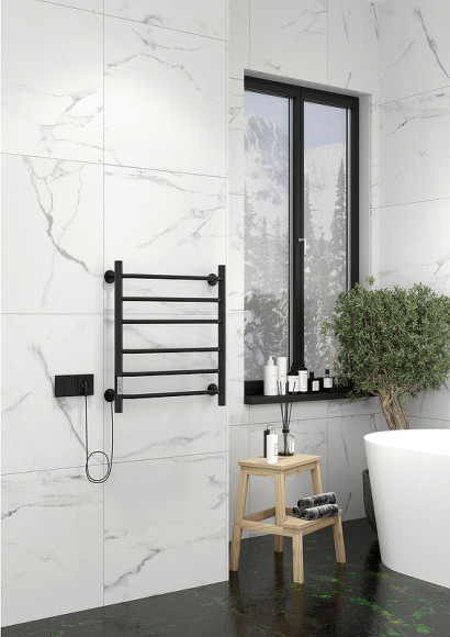 Электрический полотенцесушитель Ника Way-3 60/40 Черный матовый