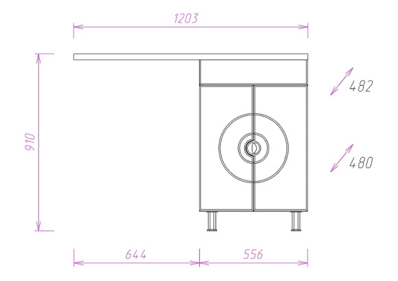 Тумба Onika Космос 60.11 Белая Тумба Onika Космос 60.11 Белая