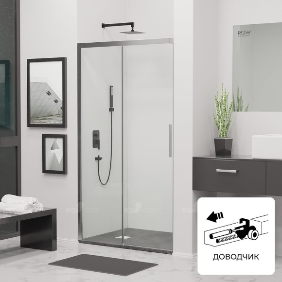 Душевая дверь RGW Leipzig LE-12 120 34121212-11 профиль Хром стекло прозрачное