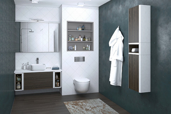 Полка Aquaton Брук 20 1A201101BCDF0 Дуб ферр