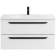 Тумба под раковину Cezares Eco 90 ECO-900-2C-SO-BL подвесная Bianco Lucido