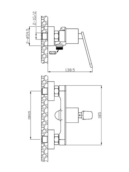 Смеситель для ванны Agger Beauty A2620000 Хром