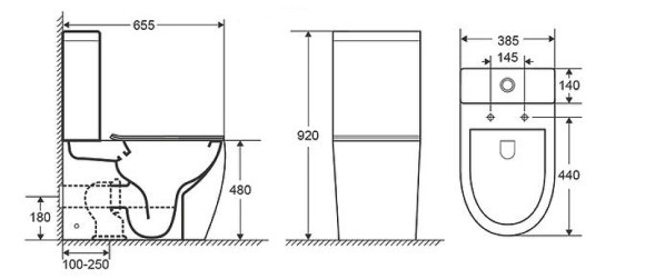 Унитаз компакт Grossman Style GR-4473S с бачком и сиденьем Микролифт