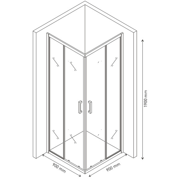 Душевой уголок Berges Solo S 90х90 061107 профиль Хром сильвер стекло прозрачное Душевой уголок Berges Solo S 90х90 061107 профиль Хром сильвер стекло прозрачное