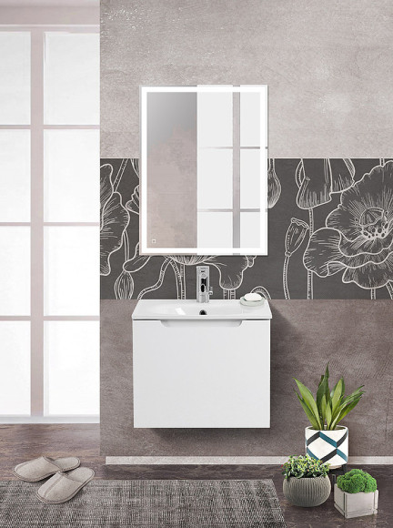 Тумба под раковину BelBagno Etna 60 ETNA-600-1C-SO-BL-P подвесная Bianco Lucido