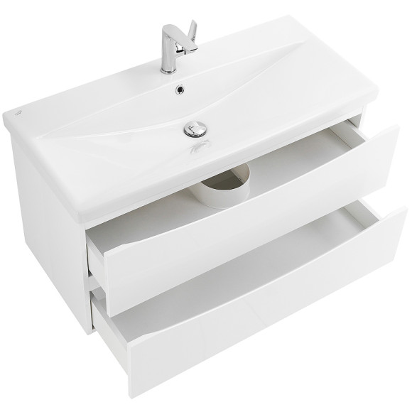 Тумба под раковину BelBagno Marino-Cer 100 MARINO-CER-1000-2C-SO-BL-P подвесная Bianco Lucido Тумба под раковину BelBagno Marino-Cer 100 MARINO-CER-1000-2C-SO-BL-P подвесная Bianco Lucido