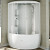 Душевой бокс Radomir Лаура 128x128 1-04-1-0-4-0880 с баней профиль Белый стекло прозрачное