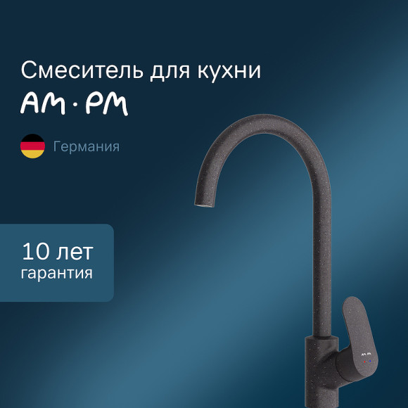 Смеситель для кухни AM.PM Like F8007122 Черный