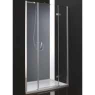 Душевая дверь Cezares Bergamo 175 R BERGAMO-W-B-13-80+60/40-C-Cr-R профиль Хром стекло прозрачное